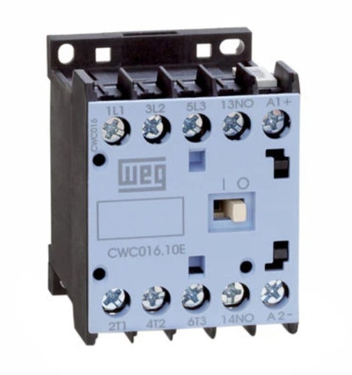 Mini Contactor Weg CWC016-10-30C03, BOBINA 24 Vcd, 16 A