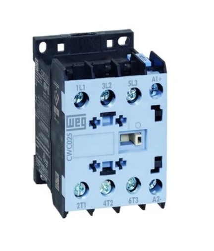 Mini Contactor Weg  CWC025-00-30D23, Bobina 220 Vca 22 A