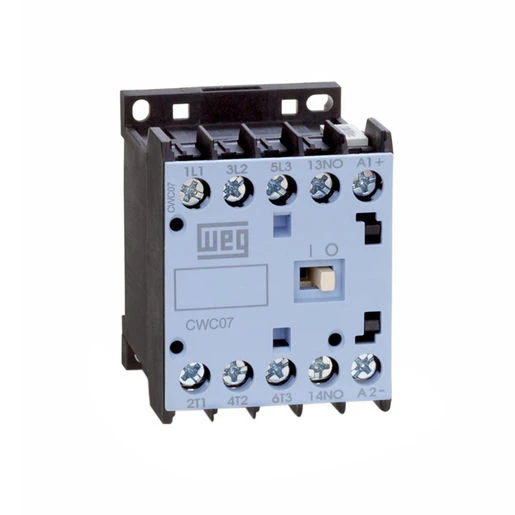 CONTACTOR CWC0, MARCA WEG, MODELO CWC07-10-30D02, BOBINA 24 VCA