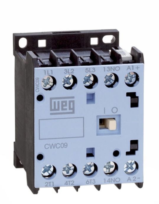 Mini Contactor Weg  CWC09-10-30D23, Bobina 220 Vca 9 A