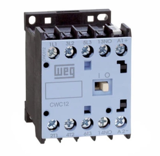 Mini Contactor Weg CWC012-10-30C03, BOBINA 24 Vcd, 12 A