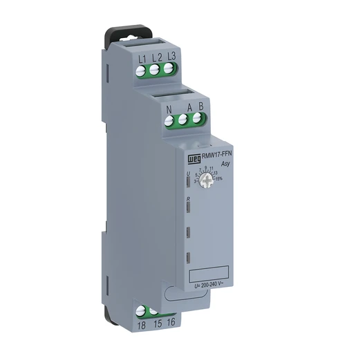 Relé Monitor de Tensión Weg RMW17-FFN01D65 208-240 Vca